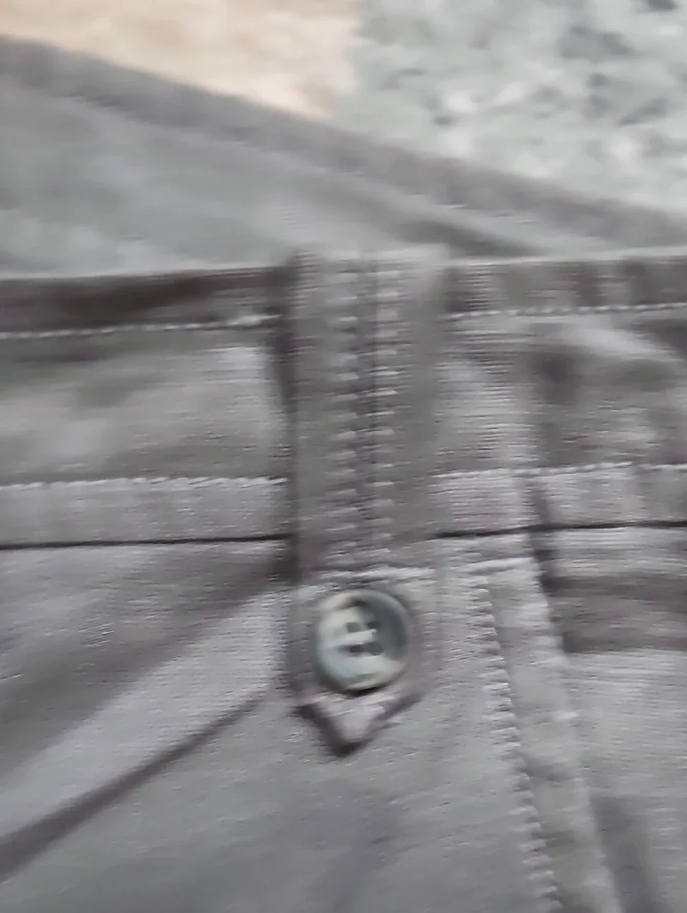 Banana Republic Grey 100% Linen Wide Leg Trousers Pants Accent Buttons Sz 10 EUC